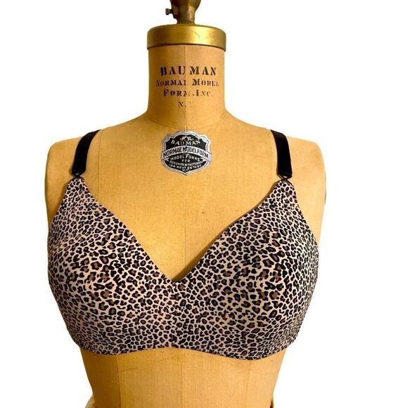Warner’s Elements of bliss leopard print bra size 38B . Style 2002 - Picture 1 of 5